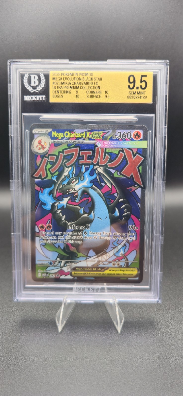 Mega Charizard X ex #23 BGS 9.5 Gem Mint 2026 Pokemon Mega Evolution Promo