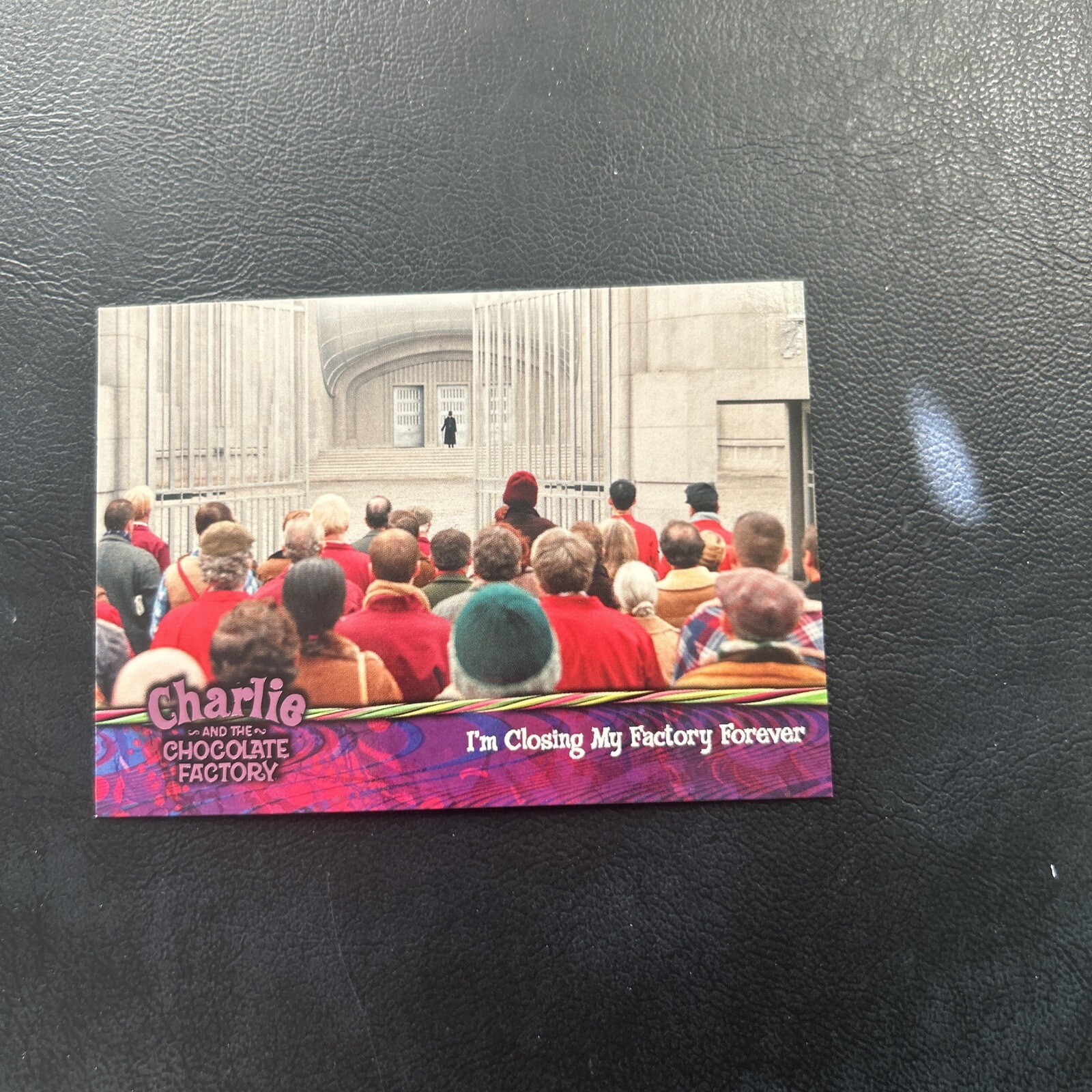 Jb12 Charlie And The Chocolate Factory 2005 Artbox #30 Willy Wonka closing facto