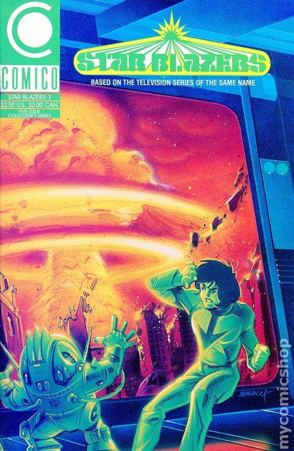 Star Blazers #3 VF+ 8.5 1989 Immagine Stock