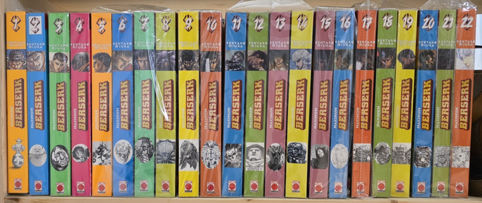 Berserk Maximum lotto vol. 1-22 Kentaro Miura Planet Manga serie manga