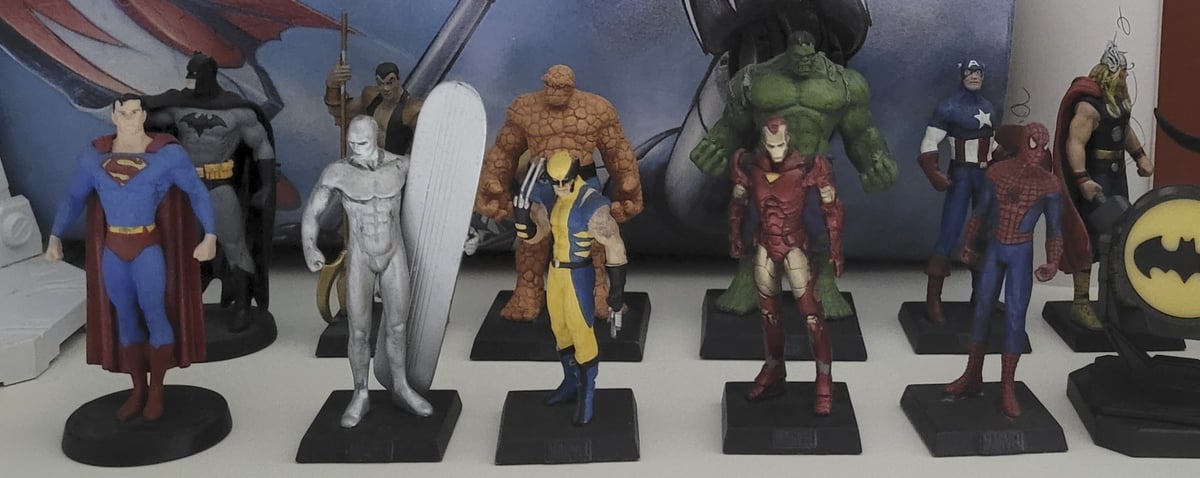Lotto 11 statuine Marvel e DC Eaglemoss – Hulk, Batman, Superman, Wolverine, Tho