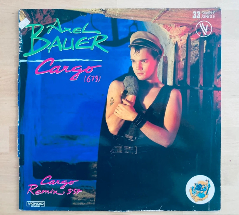 Disque vinyle maxi 45T Axel Bauer Cargo.