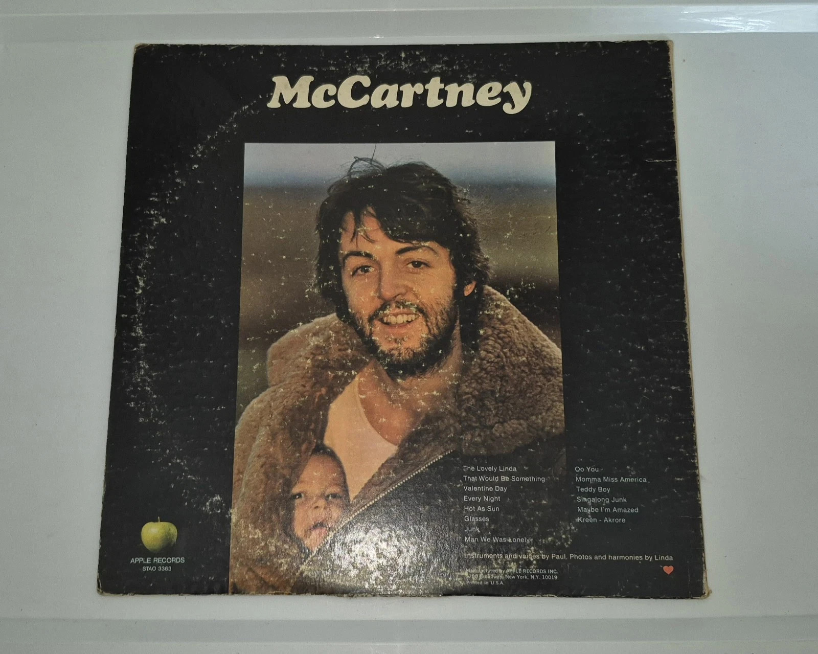 Paul McCARTNEY - Debut Album~ 1970 VINYL LP (APPLE STAO 3363) 