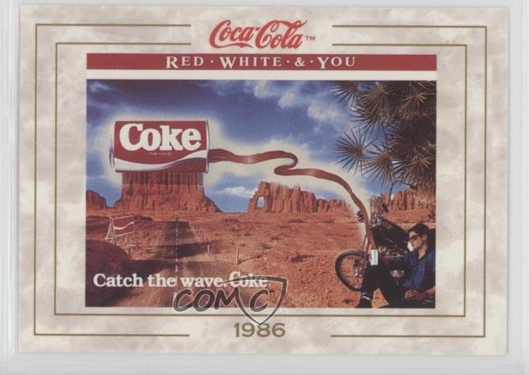 1993 Collect-A-Card The Coca-Cola Collection Serie 1 1986 (Catch Wave Coke) fm0