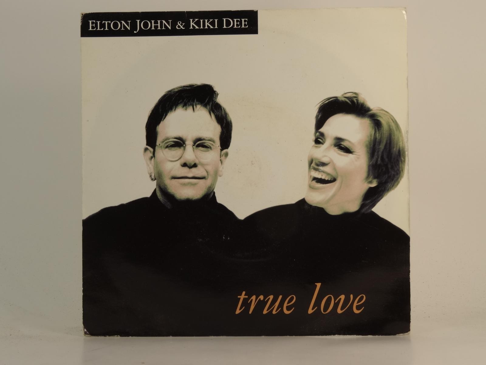 ELTON JOHN AND KIKI DEE TRUE LOVE (77) 2 Track 7" Single plus Picture Sleeve THE