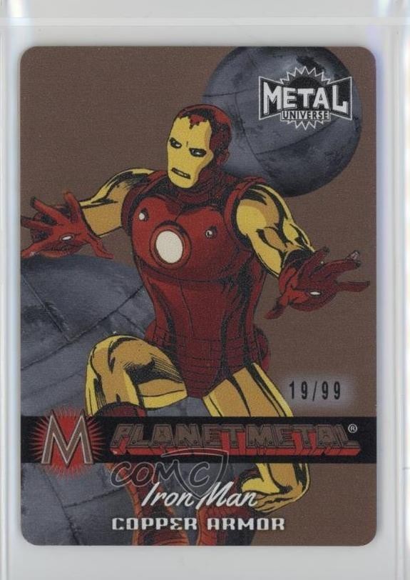 2024 Skybox Marvel Metal Universe Avengers Copper 19/99 Iron Man #PM-1 0kr0