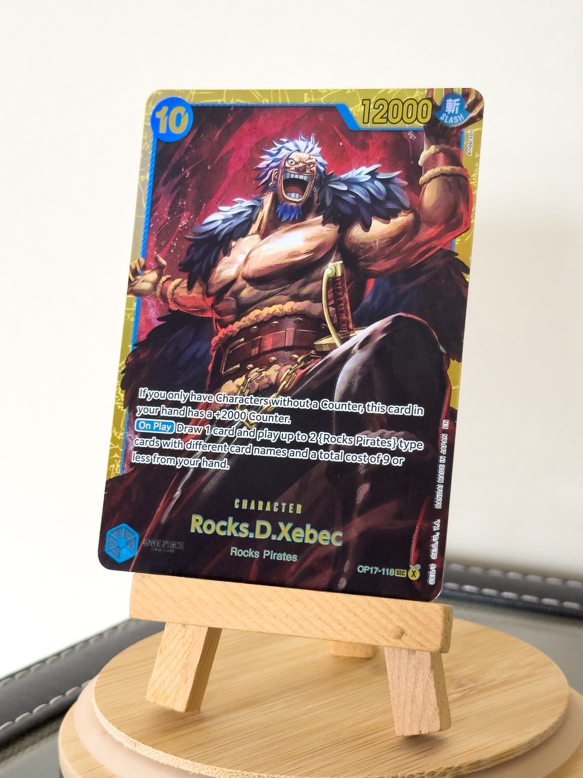 One Piece Card Game Rocks.D.Xebec OP17-118 SEC Alt Art Foil - NEAR MINT