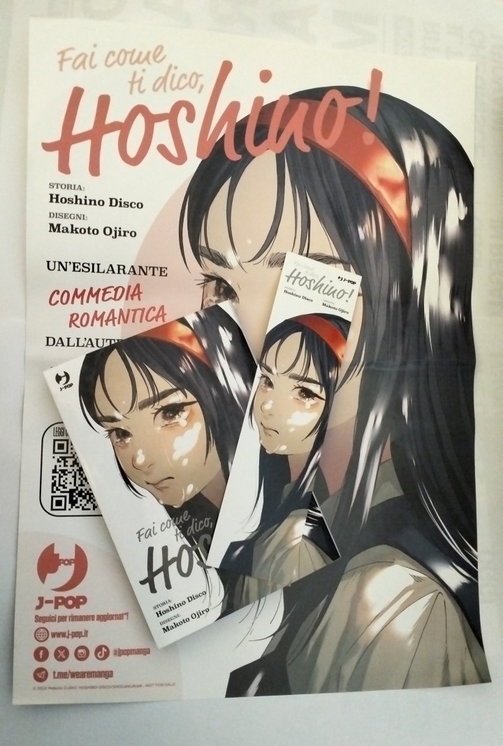 FAI COME TI DICO, HOSHINO! + SEGNALIBRO + LOCANDINA - JPOP NUOVO