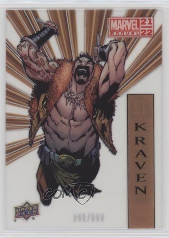 2021 Upper Deck Marvel Annuale Animazione Sospesa Livello 1 368/699 Kraven #12 6kv
