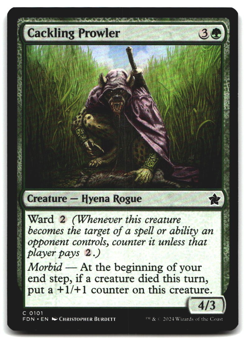 Cackling Prowler 101 Foundations C quasi nuovo Magic: The Gathering