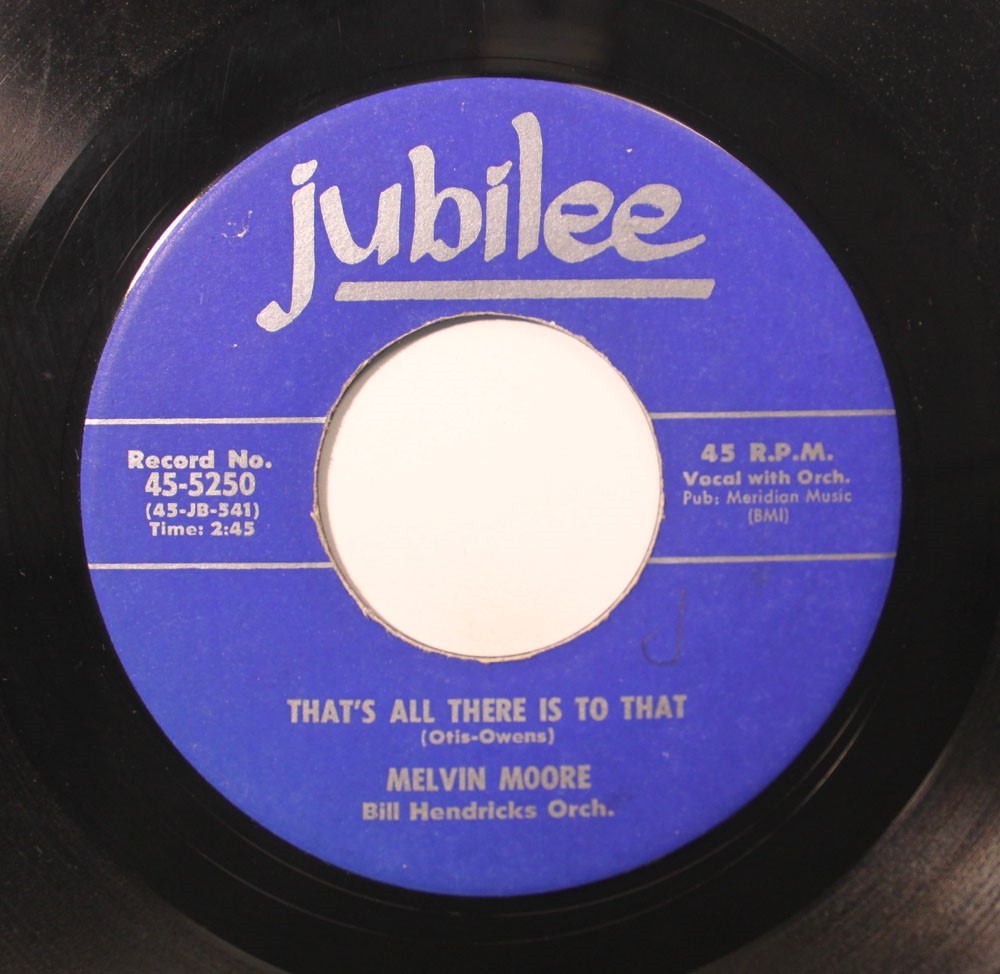 R&B - 45 Melvin Moore - È Tutto Quello Che C'È Da Sapere / Se Potessi Tenerti