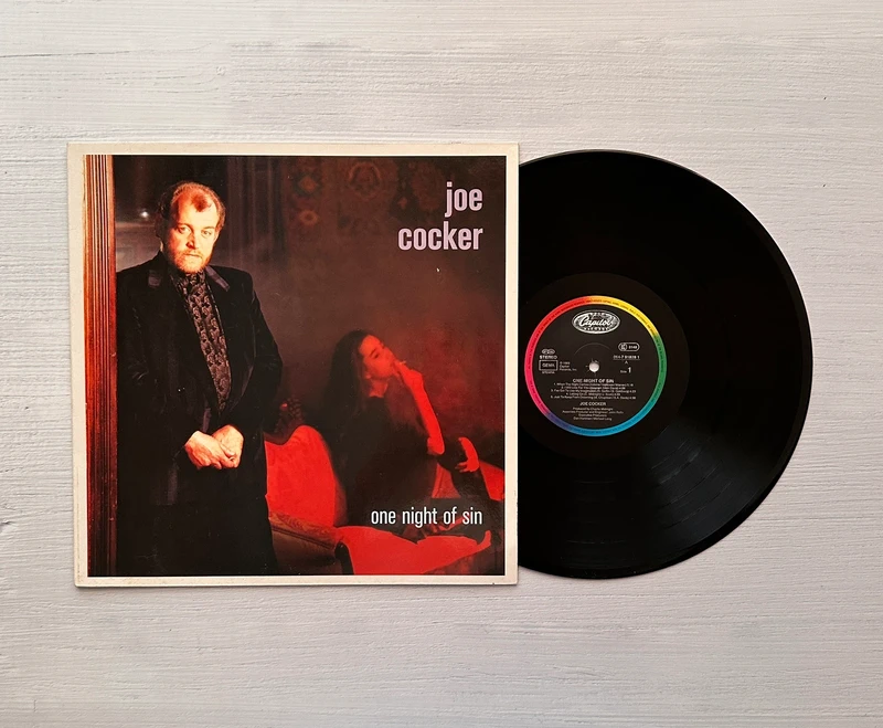 Joe Cocker LP - One Night of Sin - Schallplatte Vinyl