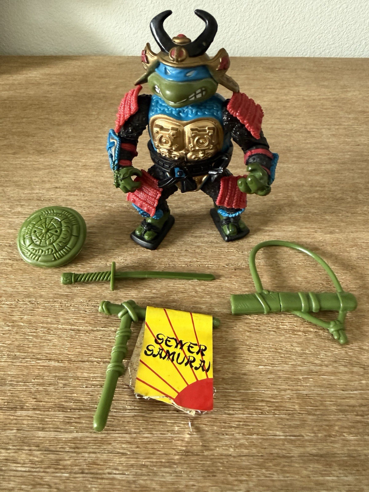 Vintage TMNT LEO, The Sewer Samurai 1990 Teenage Mutant Ninja Turtles Platymates