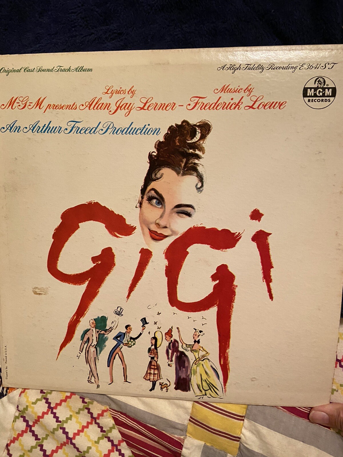 Rare Vintage Gigi Original Cast Soundtrack Album LP Vintage Vinyl Record