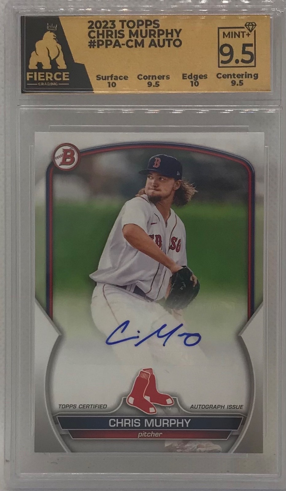 2023 Topps Chris Murphy #PPA-CM Auto graded 9.5 Fierce Grading
