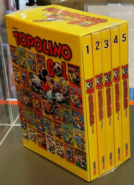 Topolino Gol - Serie completa 1/5 con cofanetto - Panini Comics / Disney