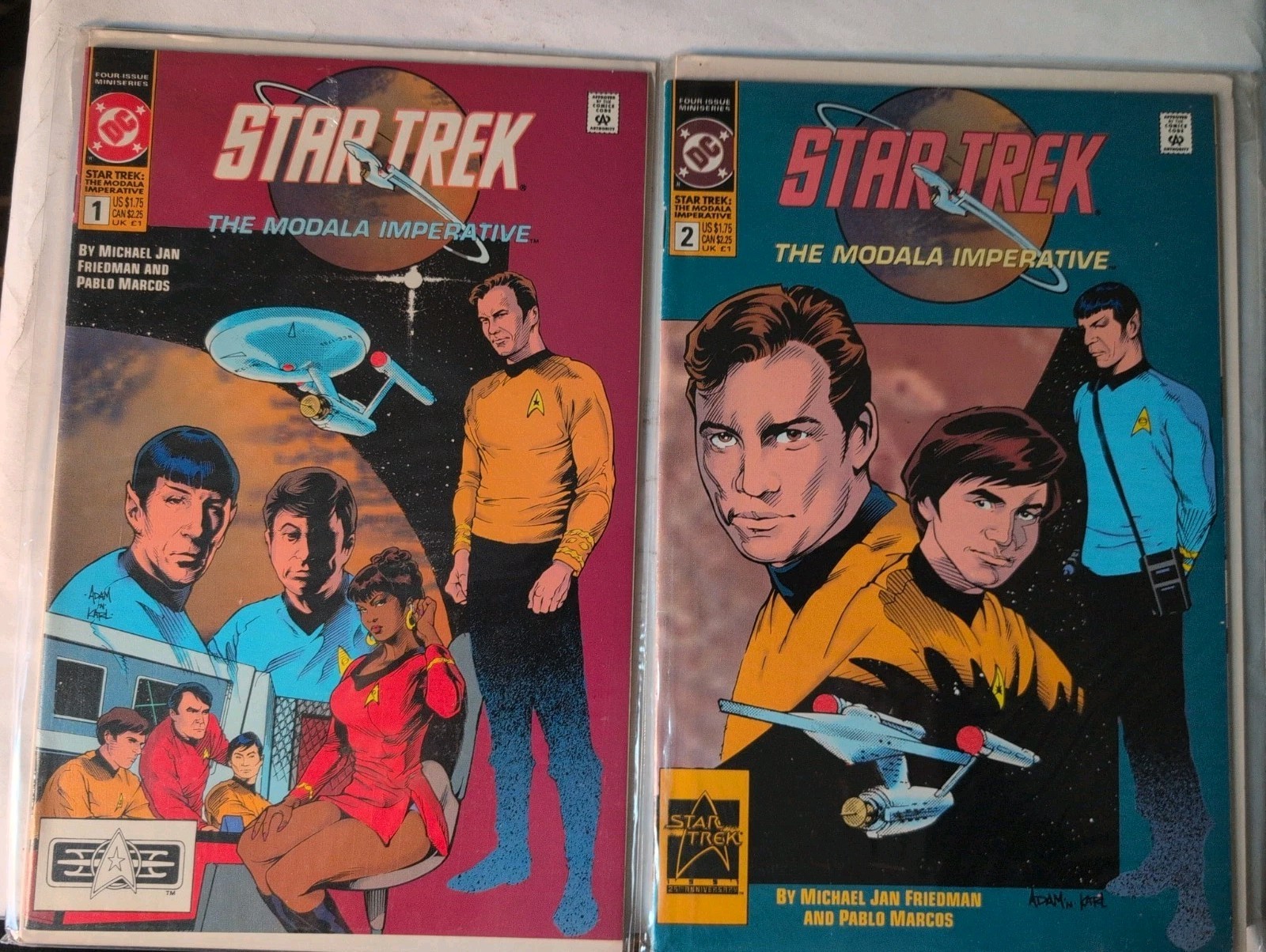 DC Comics Star Trek The Modala Imperative Issue 1 And 2