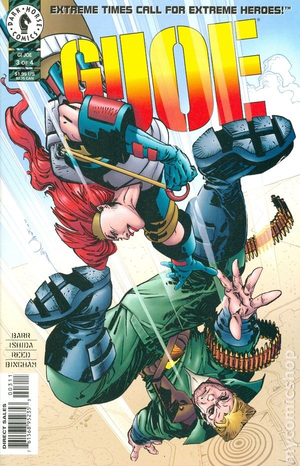 GI Joe #3 VF+ 8.5 1996 1° serie Dark Horse immagine stock