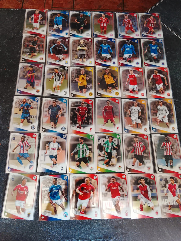 Carte de football topps chrome
