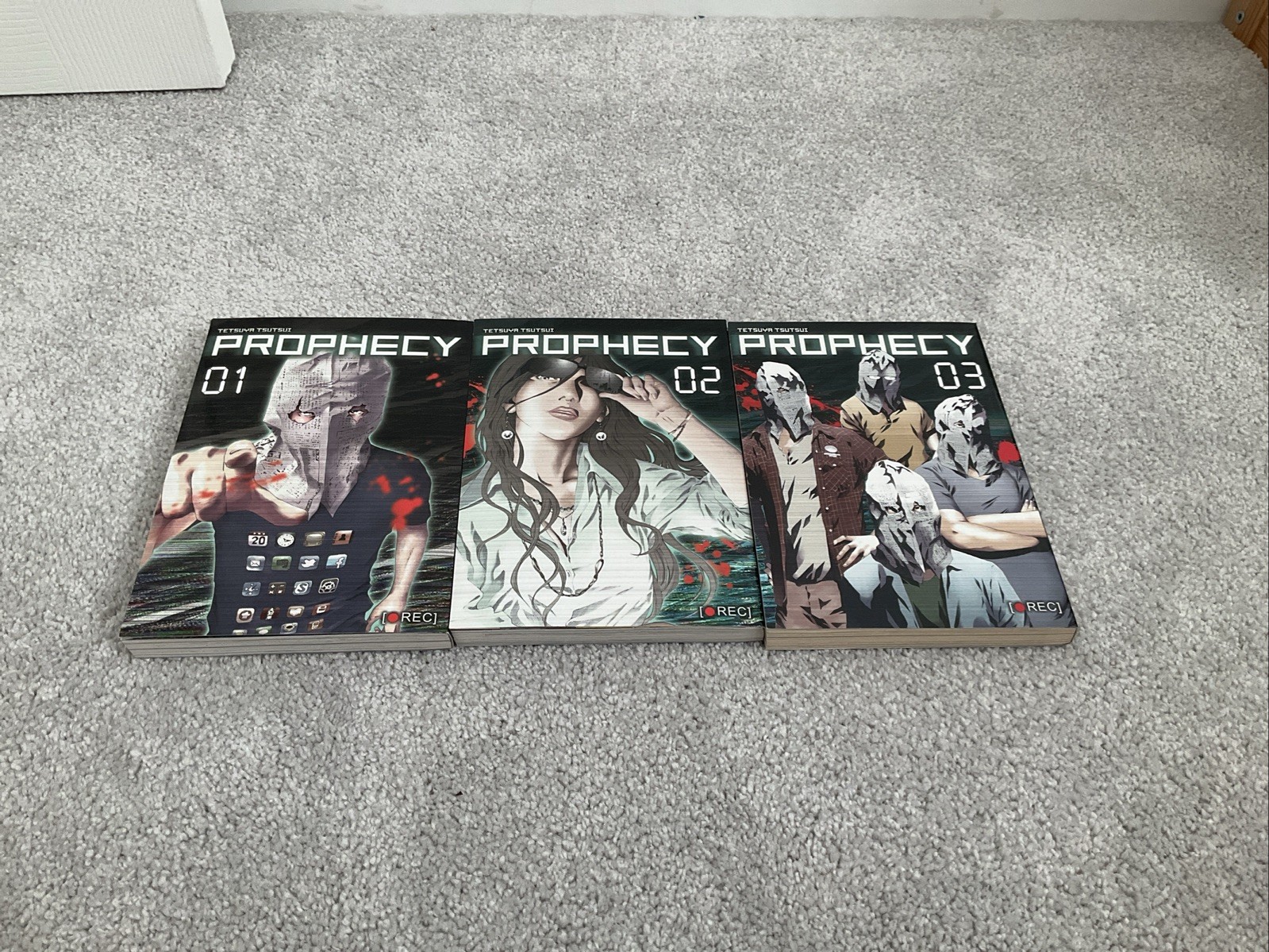 Prophecy Manga Vol. 1-3 Completo, di Tetsuya Tsutsui, Verticale, Inglese