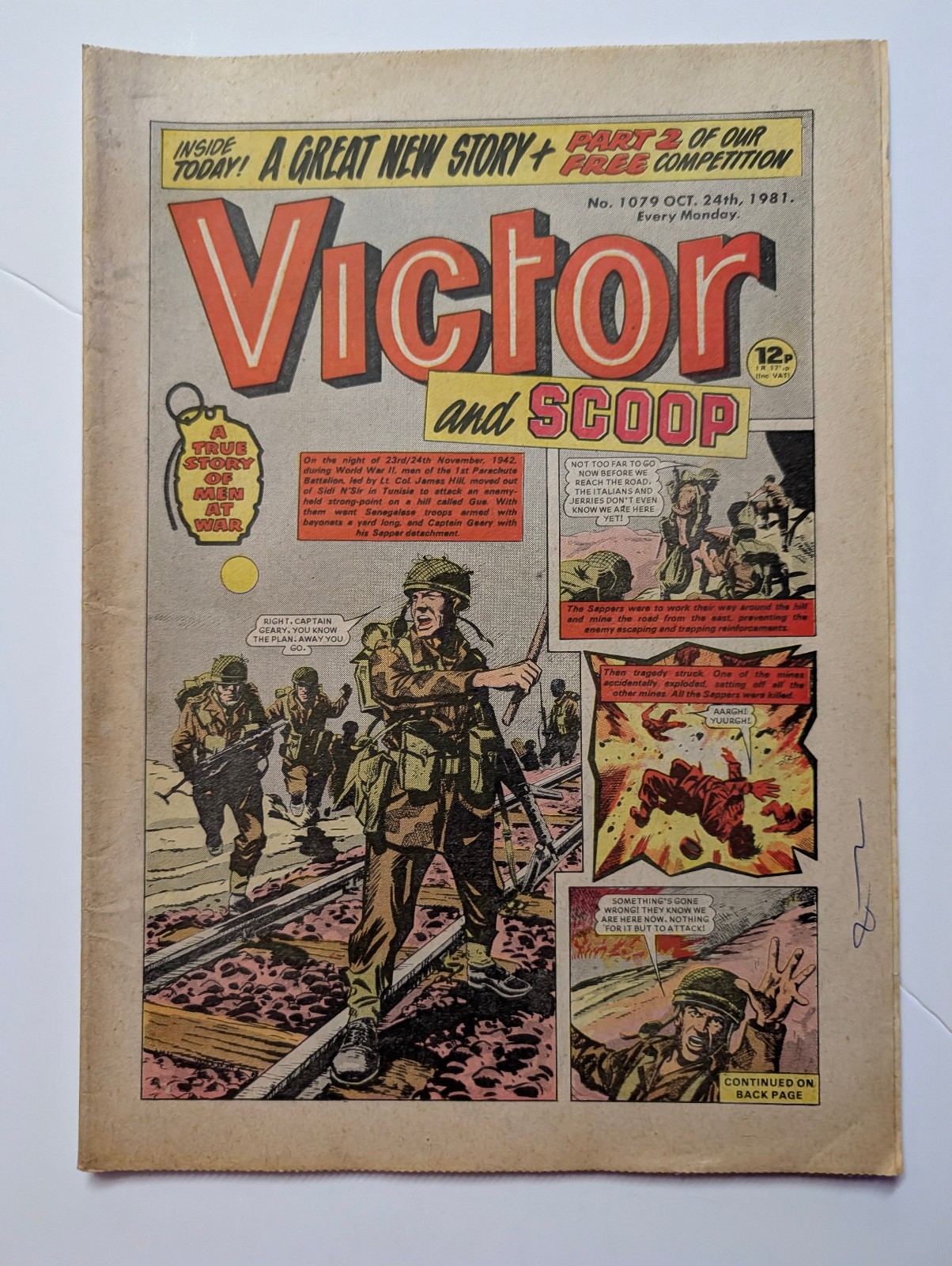 The Victor and Scoop Comic, No 1079, October 24th 1981.