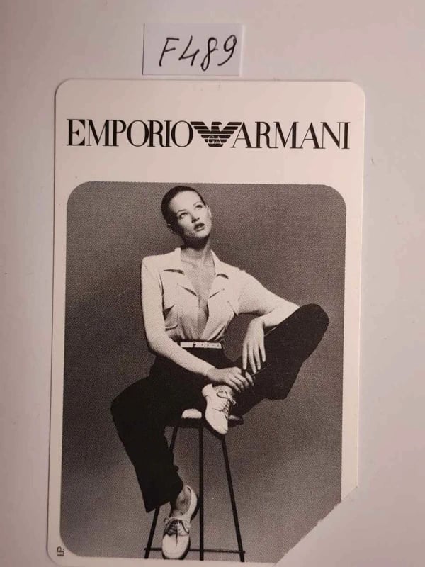 Scheda telefonica Emporio Armani (F489) usata e magnetizzata.