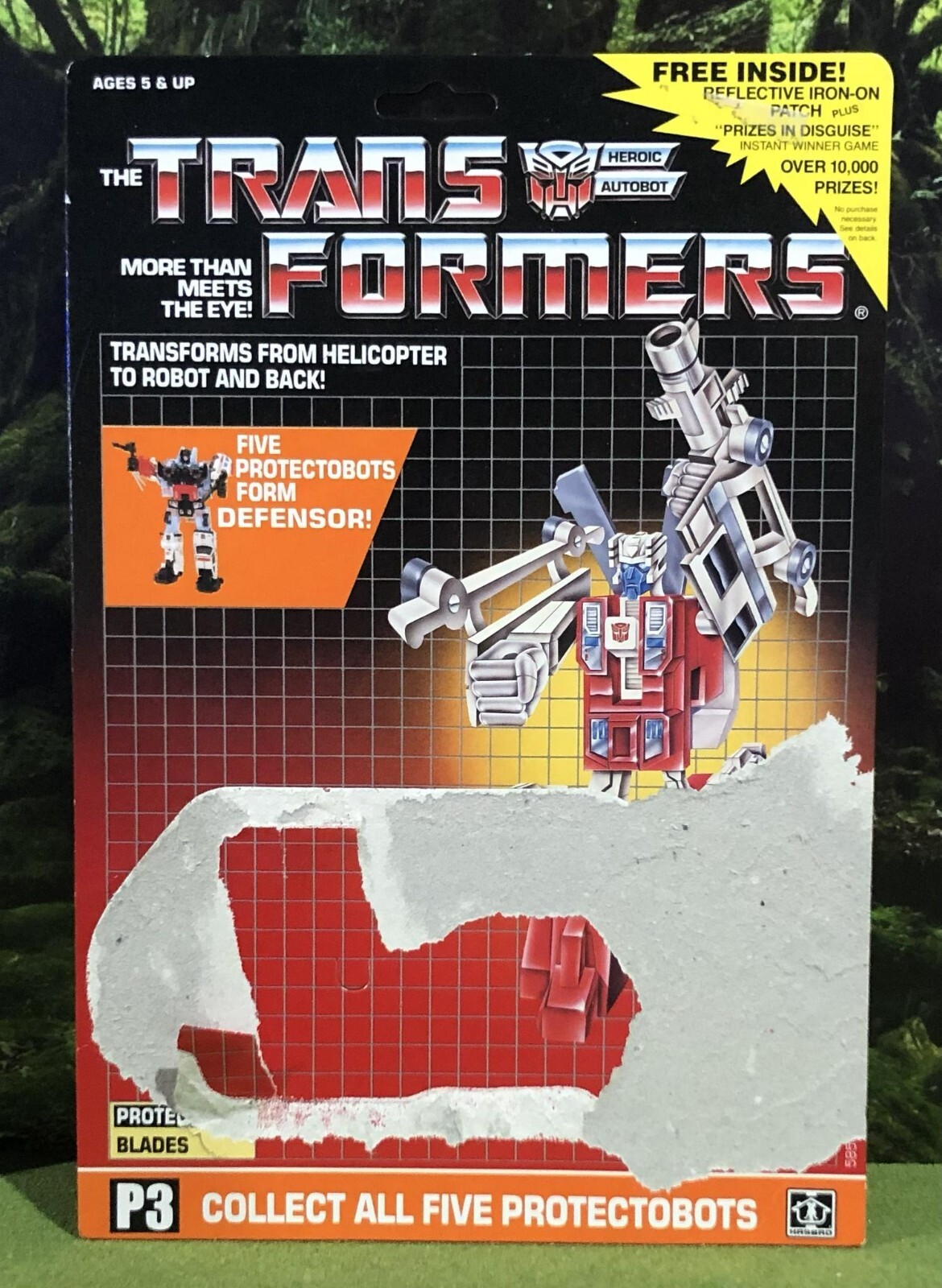 Transformers LAME 1986 Vintage Completo UNCUT Card Back G1 Generazione 1 Defensor