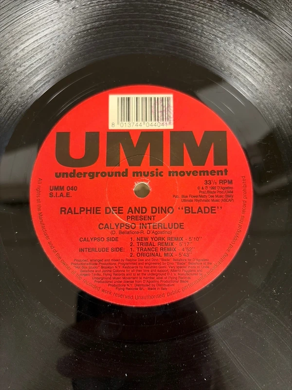 Ralphie Dee & Dino Blade - Calypso Interlude - 12" in vinile