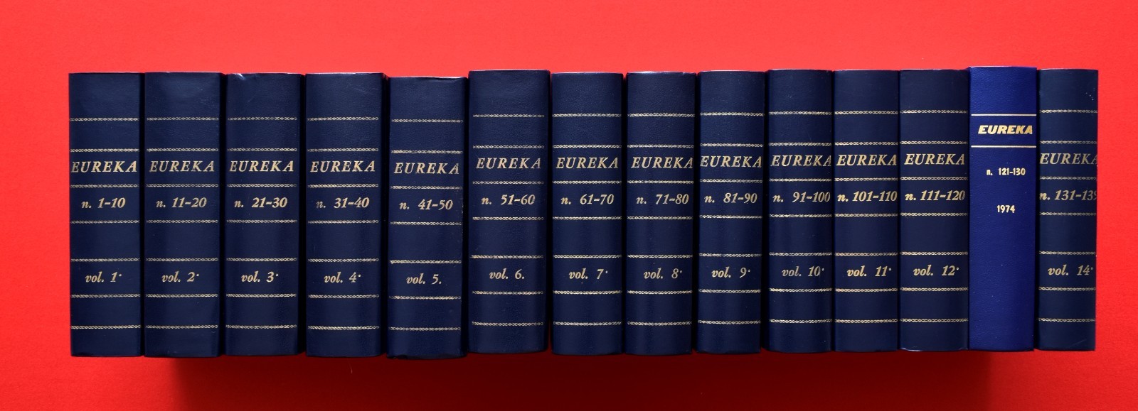 EUREKA SEQUENZA 1/139 RILEGATA IN 14 VOLUMI