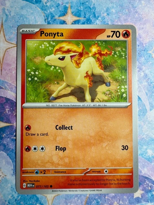 Ponyta Pokémonkaart + 151 + Nurikabe