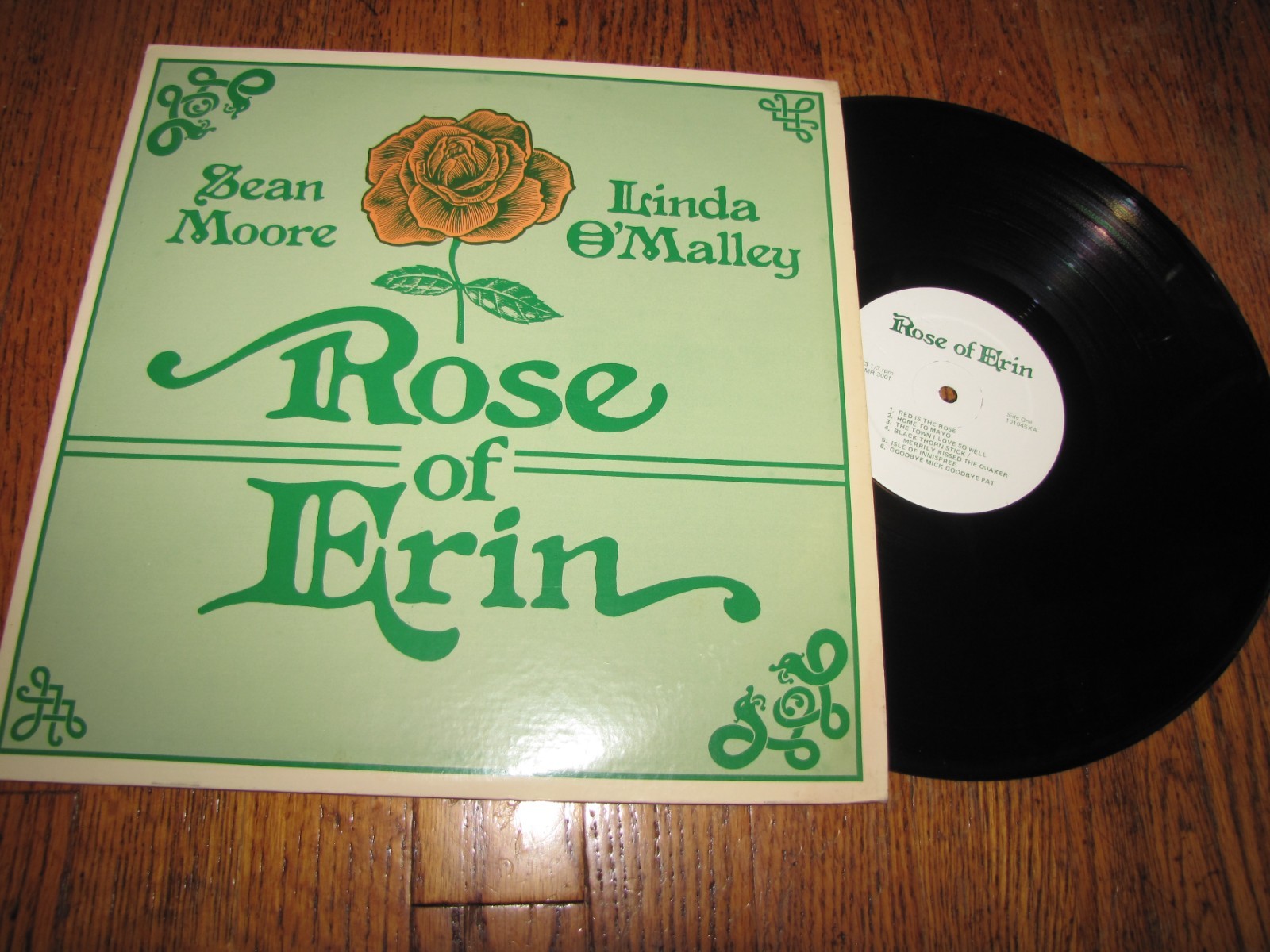 SEAN MOORE / LINDA O'MALLEY - ROSE OF ERIN - DUNMORE RECORDS LP