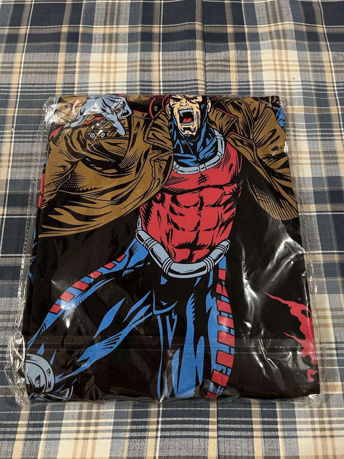 Calidoscopic X-Men Gambit Nightcrawler Psylocke taglia 3XL XXXL AOP T-shirt Marvel