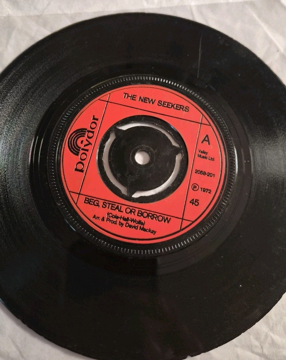 The New Seekers Beg Steal Borrow 7 Inch Vinyl Single Good Condition