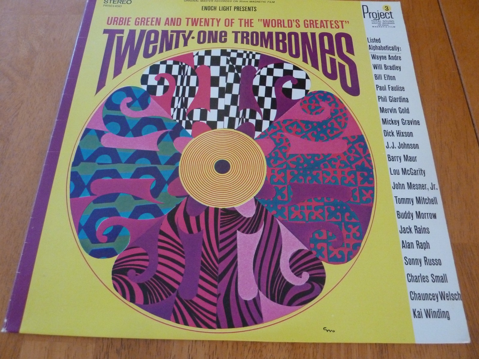 Urbie Green ~ Twenty One Trombones 1967 Project 3 EX/VG+ Jazz Trombone Blues