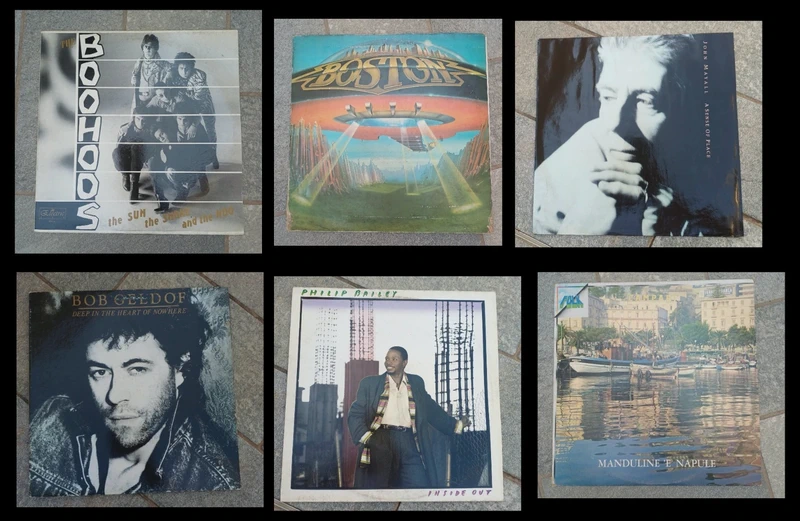 Lotto 6 Vinili LP / EP Vintage Anni 70/80 (Rock, Blues, Garage, Pop)