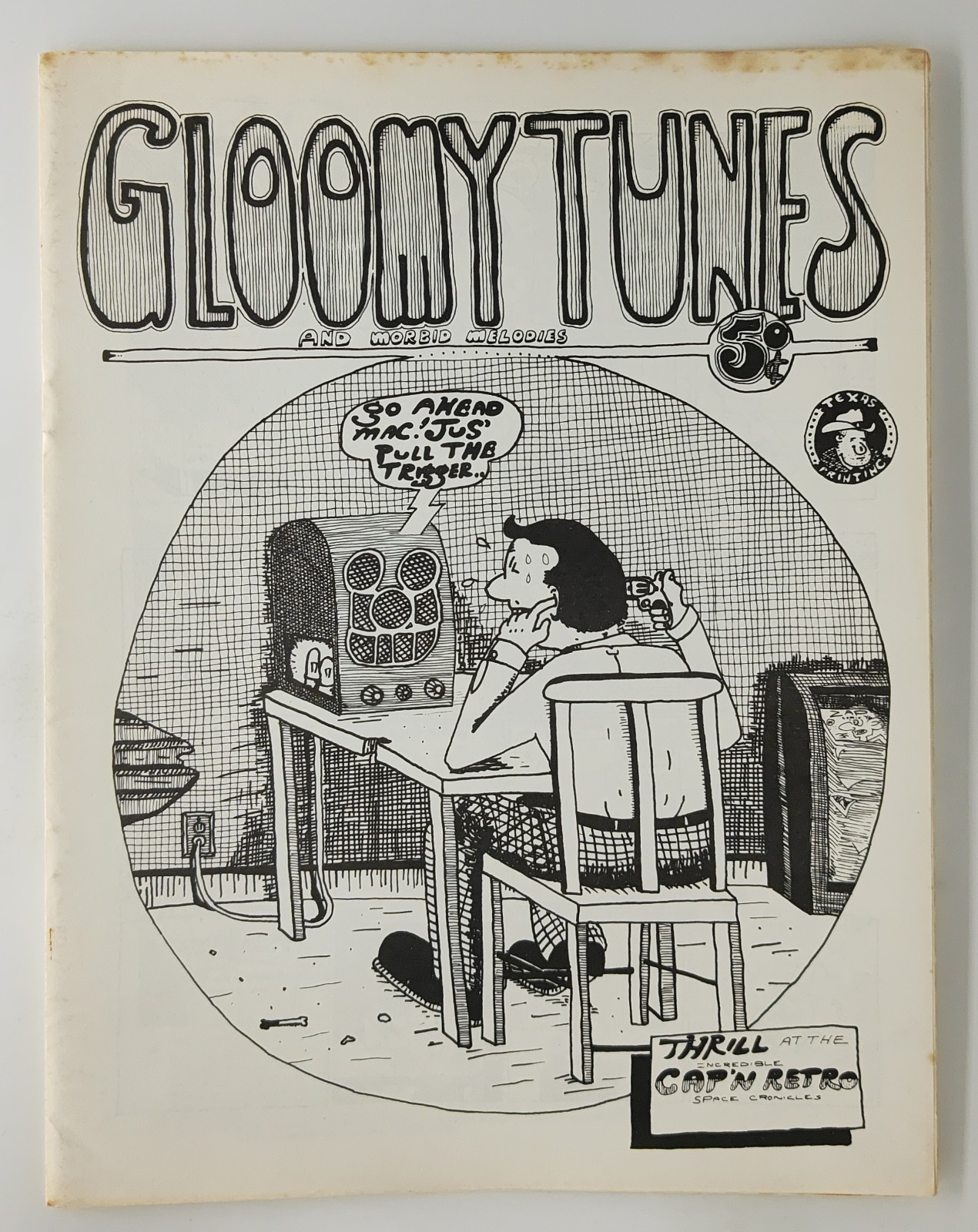 Gloomy Tunes & Morbid Melodies Douglas Bryson 1975 Underground Comix #345 FN