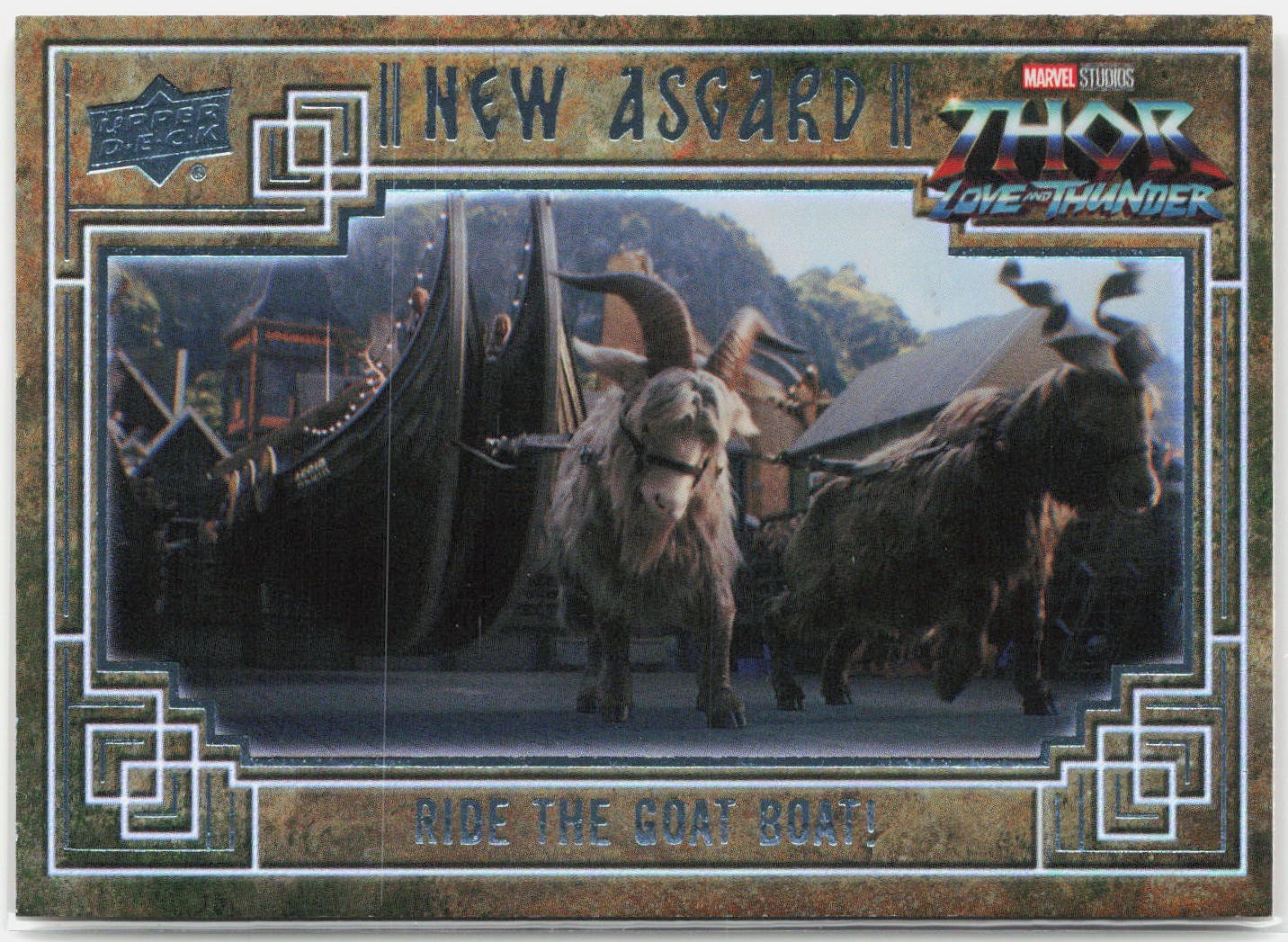 2023 UD Marvel Thor Amore e Tuono #NA-2 Cavalca la Barca della Capra! Asgard nuovo