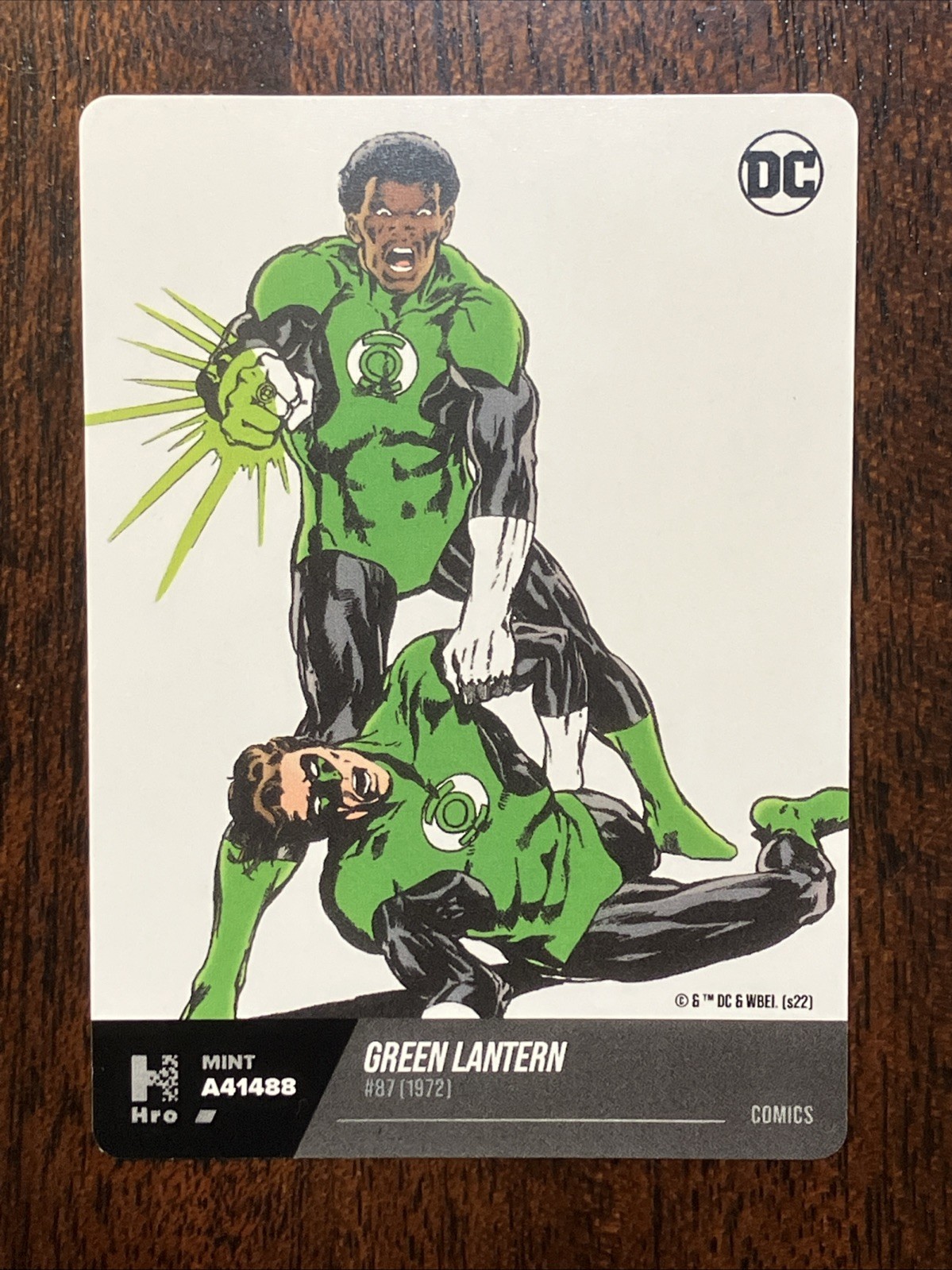 DC Trading Card Lanterna Verde #87 1972 1° John Stewart come nuova A41488