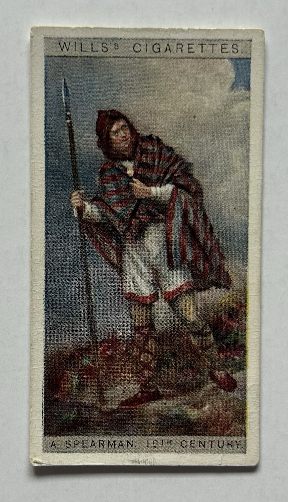 Wills English Period Costumes No 2 Spearman 12th Century Tobacco Card CC32