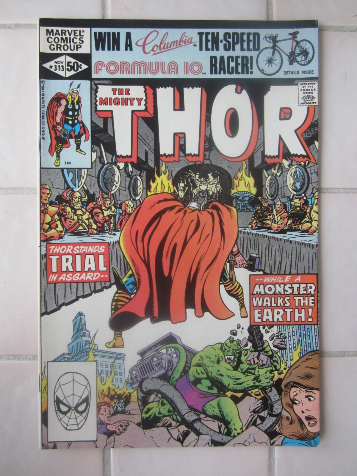 Lot 10 Thor entre n° 313 à 323 comics us vo