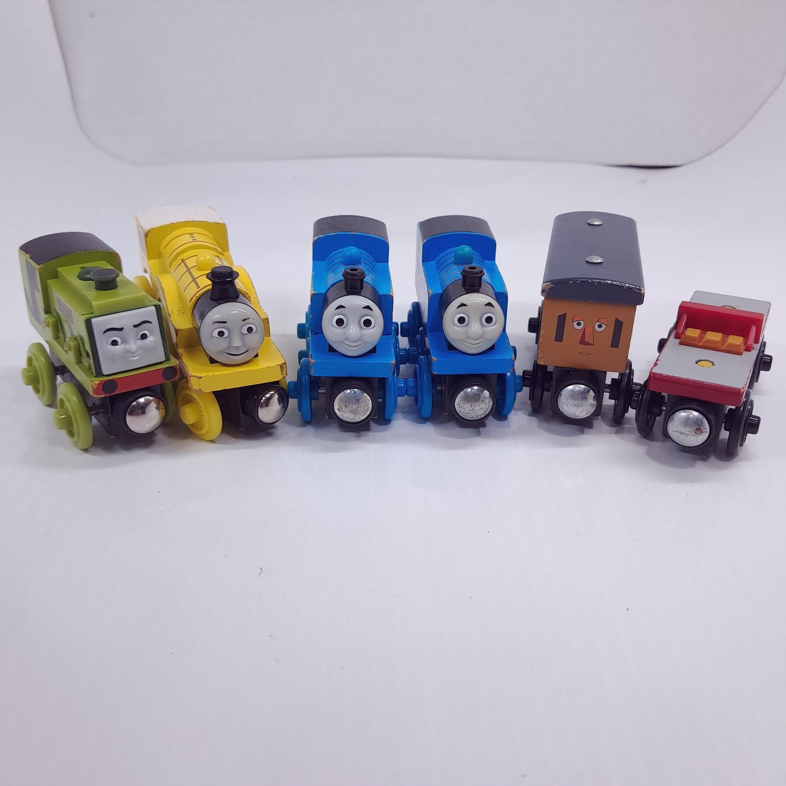 Thomas & Friends Wooden Railway set 6 Scruff Molly Rocky train Tank Engine wood