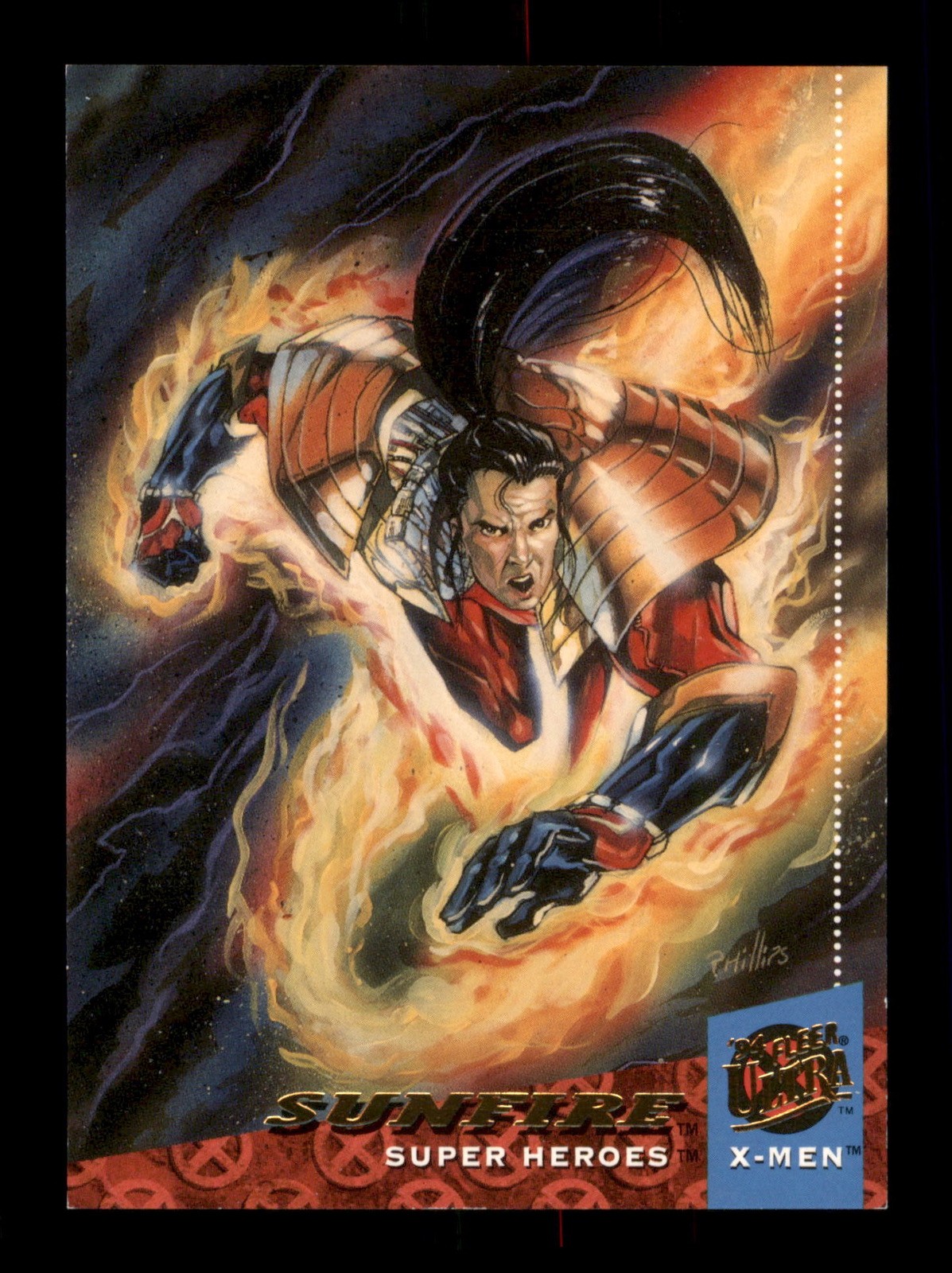 SUNFIRE 46 1994 Fleer Ultra X-Men Marvel Comics Trading Card TCG CCG