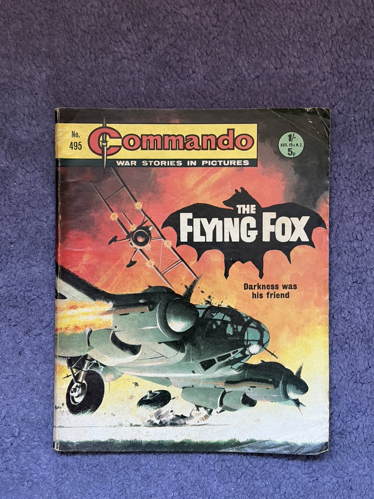 Commando War Stories in Pictures Comics No. 495 The Flying Fox
