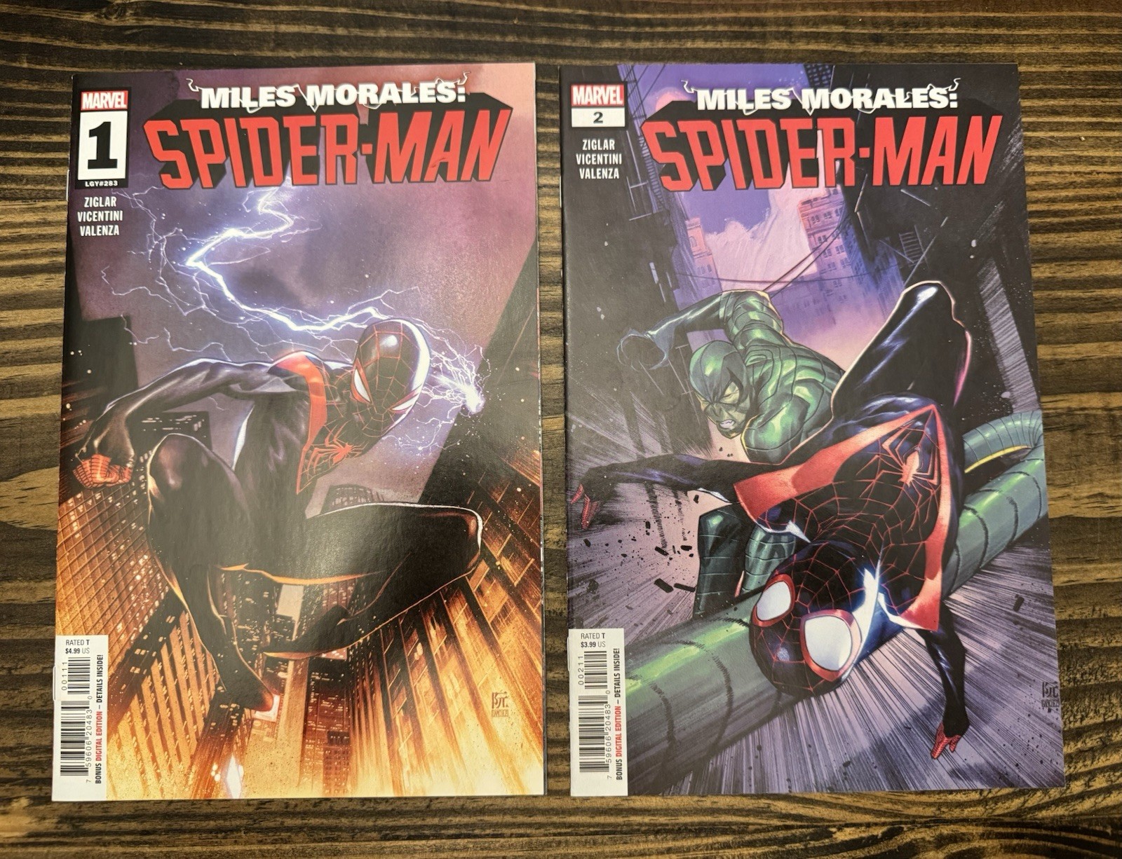 MILES MORALES SPIDER-MAN 1-2 lotto COVER A NM 1°a apparizione Raneem (Rabble) 2022