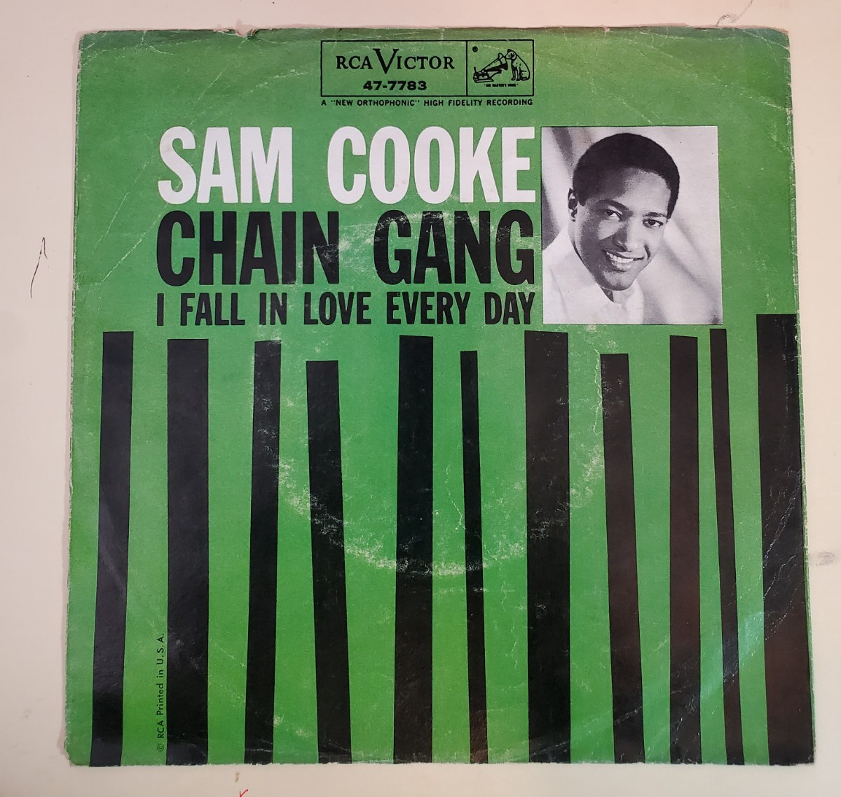 Sam Cooke CHAIN GANG  (SOUL 45/PS) #7783 PLAYS VG+ TO VG++