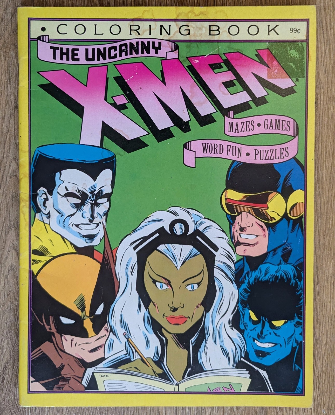 Vintage Unused Uncanny X-Men Coloring Book Puzzles Mazes ~ 1986 Marvel