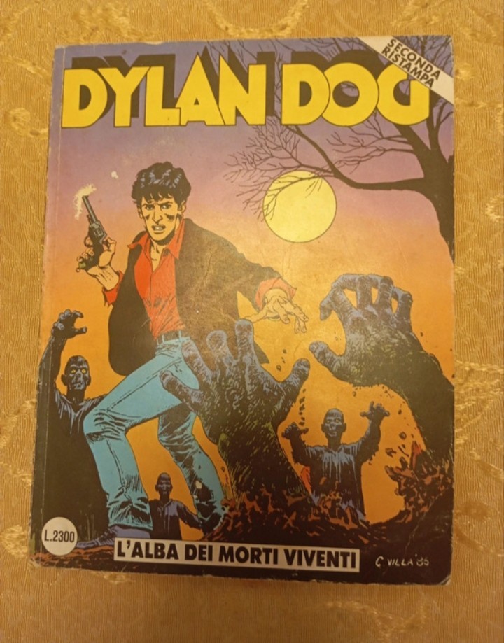 Dylan Dog n. 2 Fumetto Italiano "L'alba dei morti viventi" Seconda ristampa