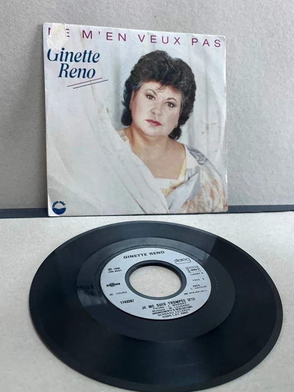 Disque vinyle 45 tours Ginette reno