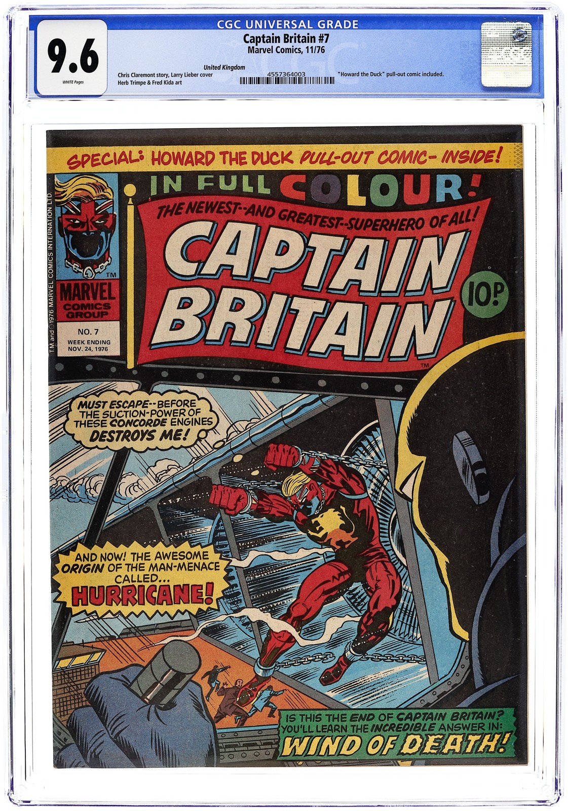 Capitan Gran Bretagna #7 CGC 9.6 1976 4557364003