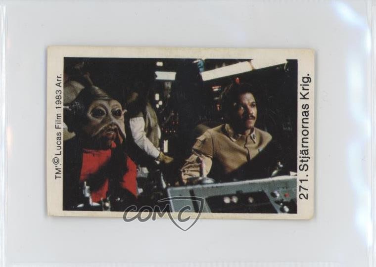 1983 Nellba Star Wars Stjarnornas Krig Lando Calrissian Nien Nunb #271 04le
